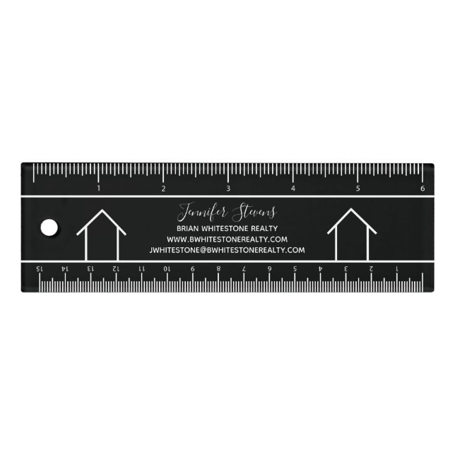 Custom Real Estate Company Open House Marketing Ruler (Front)