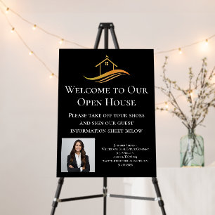 Custom Real Estate Company Open House Welcome Foam Board