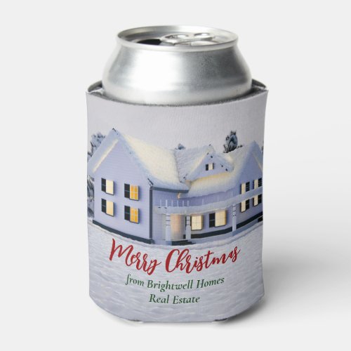 Custom Real Estate Company Winter Holiday Party Can Cooler