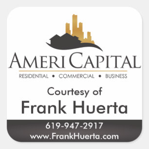 CUSTOM Real Estate Courtesy of Square Sticker