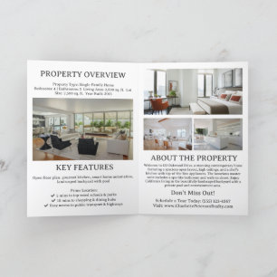 Custom Real Estate Just Listed Property Brochure Program