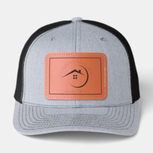Custom Real Estate Leather Patch Hat Realtor Truck