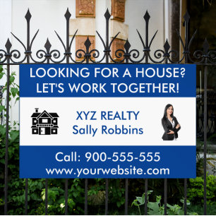 Custom Real Estate Logo Promotional Advertising Banner