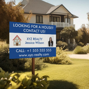 Custom Real Estate Logo Promotional House Sign