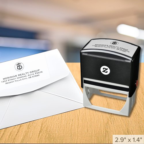 Custom Real Estate Logo Self_Inking Stamp