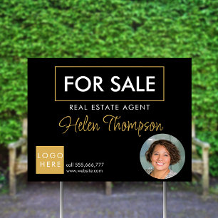 Custom Real Estate Sign – Realtor Name and Logo 