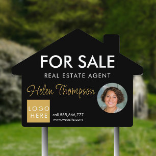 Custom Real Estate Sign – Realtor Name and Logo