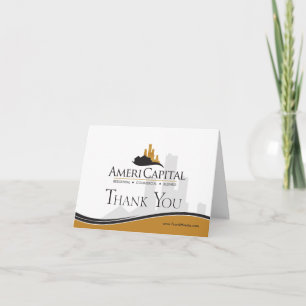 CUSTOM Real Estate Thank You For Your Business V3 Card