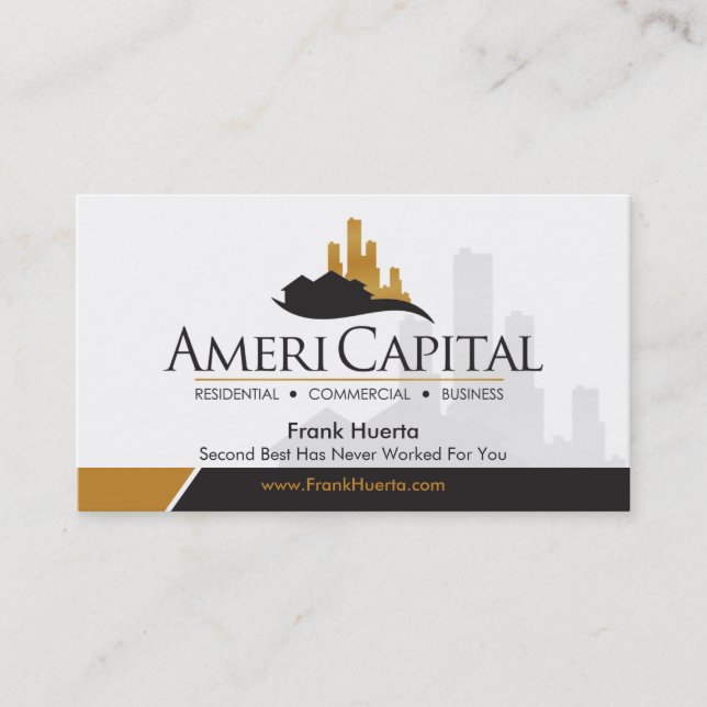 CUSTOM Real Estate V3 Business Card (Front)