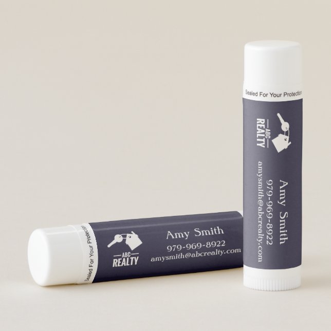 Custom Realtor Branded Lip Balm (Front)