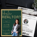 Custom Realtor Professional Real Estate Marketing Flyer<br><div class="desc">The Custom Realtor Professional Real Estate Marketing Flyer, a sophisticated and highly effective tool designed to elevate your real estate marketing efforts. This flyer features a personal neighborhood card with photo, allowing you to connect with your audience on a personal level. Perfectly blending elegance and functionality, the flyer showcases an...</div>