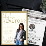 Custom Realtor Professional Real Estate Marketing Flyer<br><div class="desc">The Custom Realtor Professional Real Estate Marketing Flyer, an elegant and impactful tool designed to elevate your real estate marketing strategy. Featuring a sophisticated cream and gold color scheme, this flyer exudes professionalism and class, making it perfect for attracting discerning clients. The personalized neighborhood card with a photo allows you...</div>