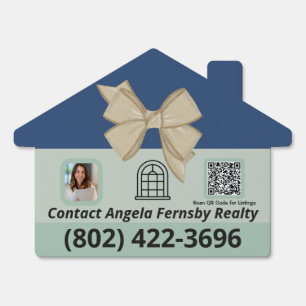 Custom Realtor QR Code Outdoor Real Estate Sign