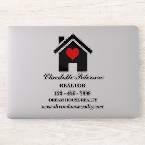 Custom Realtor Real Estate Laptop Sticker