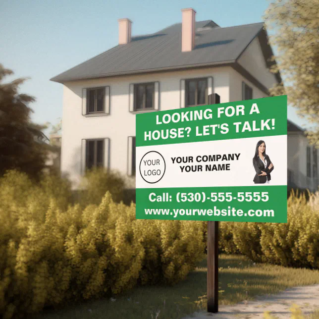 Custom Realtor Real Estate Logo Marketing Sign | Zazzle