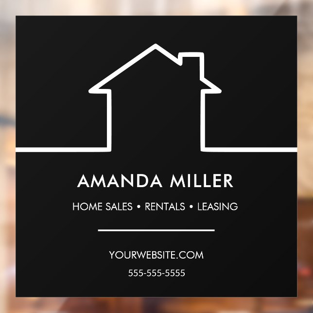 Custom Realtor Window Cling (Sheet 2)