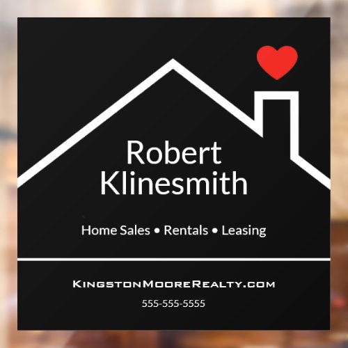 Custom Realtor Window Cling