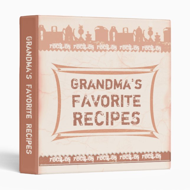 Custom /recipe Binder (Front/Spine)