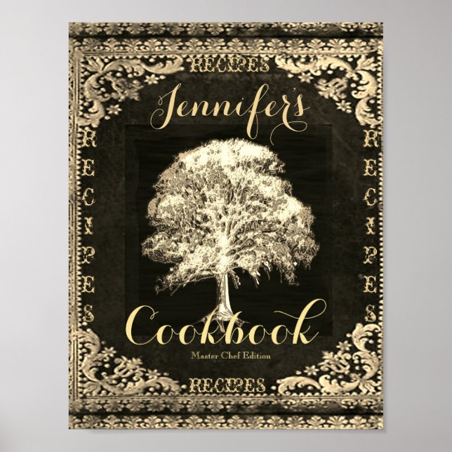 Custom Recipe Binder Front Insert Poster (Front)