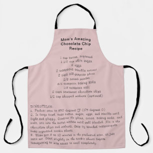 Custom Recipe Blush Pink Apron