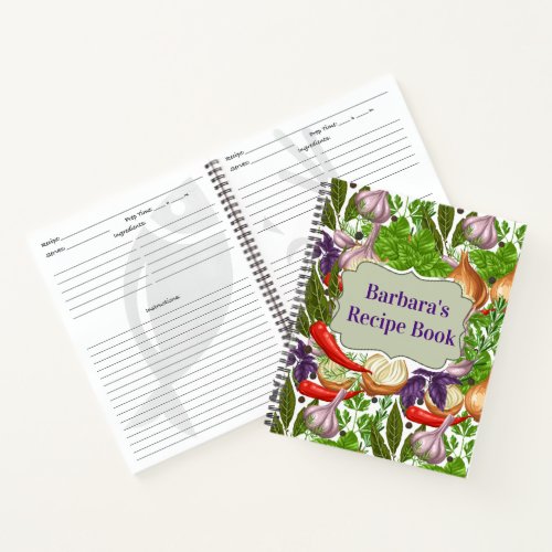 Custom Recipe Book