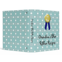 Custom Recipe Book, Grandma's Blue Ribbon binder
