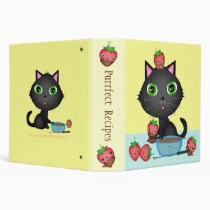 Custom Recipe Cat & Strawberry Fondue Binder