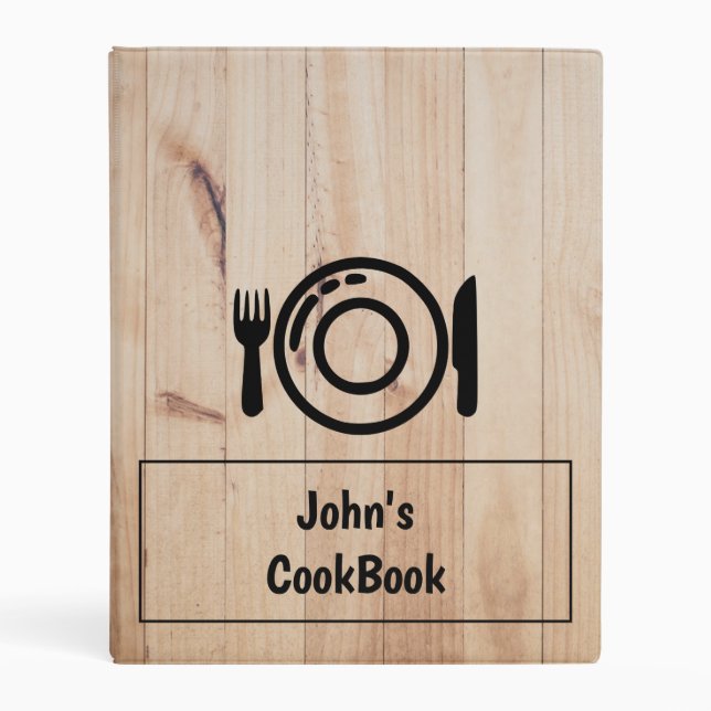 Custom Recipe Mini Binder (Front)
