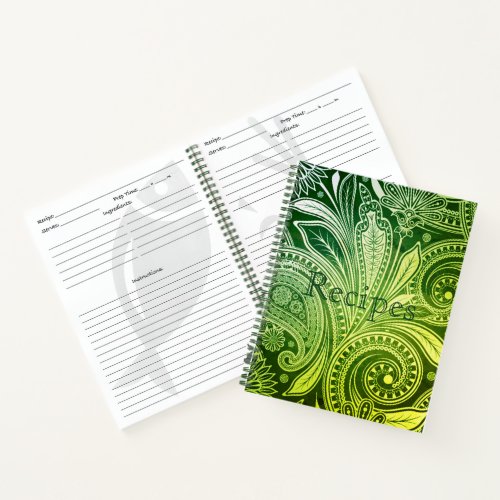 Custom Recipe Notbook_Flora Notebook
