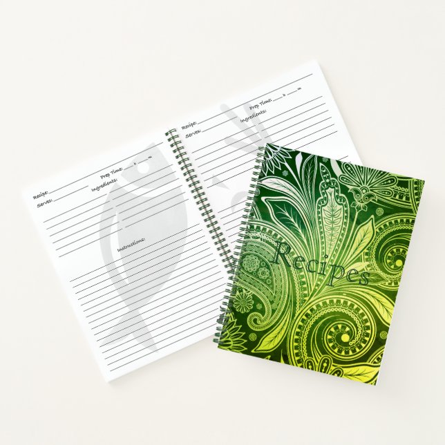 Custom Recipe Notbook-Flora Notebook (Inside)