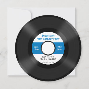 Custom Record Album Invitation