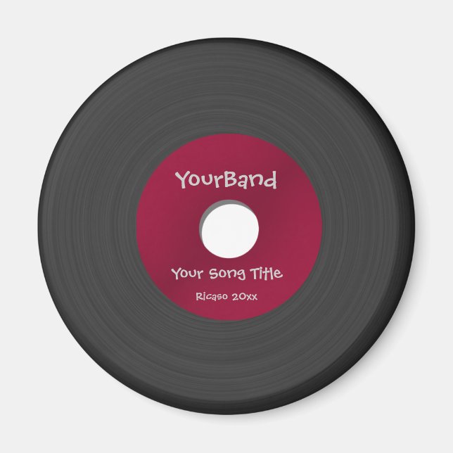 Custom Record Magnet (Front)