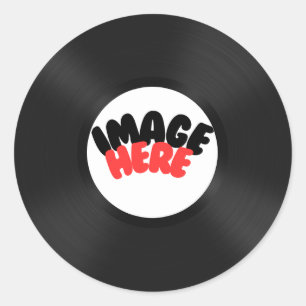 Custom Record Personalize Classic Round Sticker