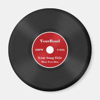 Custom Record Personalize Magnet