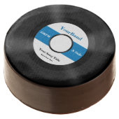 Custom Record Personalized Chocolate Covered Oreo (Angled)