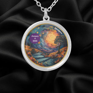 Custom Recovery Milestone Gift - The Steps Silver Plated Necklace