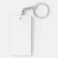 Pro World Rectangle Acrylic Keychain | Sublimation Blank