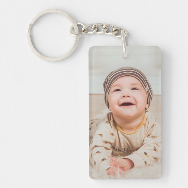 Custom Rectangle Keychain (Add your own images) (Front)
