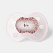 Custom Red Ancient Egyptian Hieroglyphs Pacifier (Front)