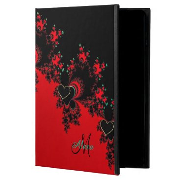 Custom Red Black Heart Fractal iPad Air 2 Case