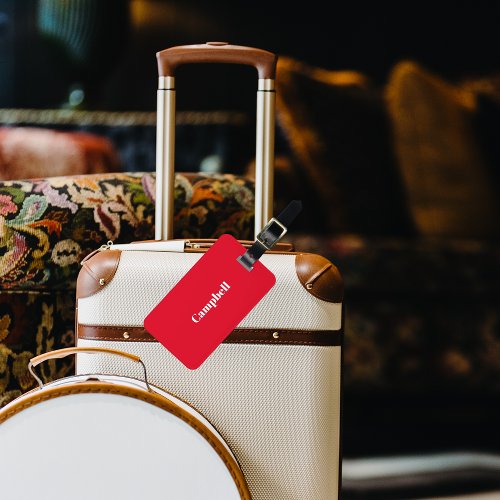 Custom red business sharp acrylic luggage tag
