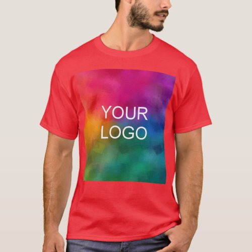 Custom Red Color Template Personalize Upload Add T_Shirt