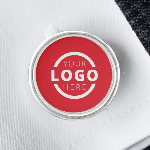 Custom Red Corporate Business Logo Employee Staff Cufflinks