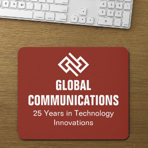 Custom Red Cyber Technology Computer Company  Mouse Pad