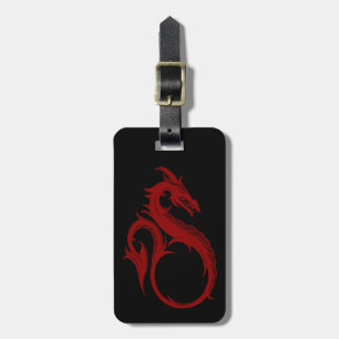Custom Red Dragon Apalala Luggage Tag