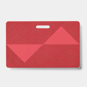 Custom Red Geometric Badge Design