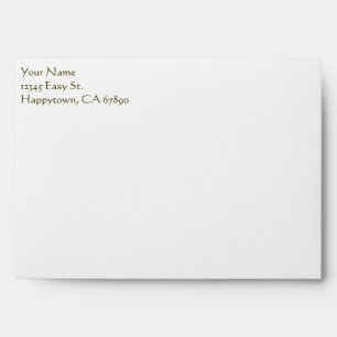 Custom Red Green Fleur-de-Lis Lined A7 Envelopes