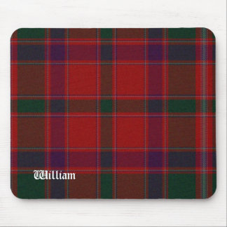 Custom Red & Green Stewart Tartan Plaid Mouse Pad