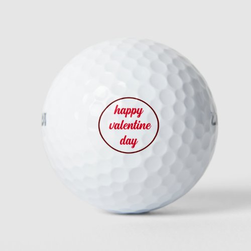 custom red happy valentine day gift boy firend   golf balls