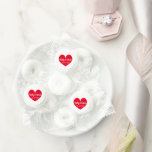 Custom red heart wedding candy Life Saver® Mints<br><div class="desc">Custom red heart wedding candy Life Saver® Mints. Elegant typography design with personalized name of bride and groom couple,  newly weds or other name. Small candy packets with modern typography. Customizable colors. Also great for romantic engagement,  anniversary or bridal shower party.</div>
